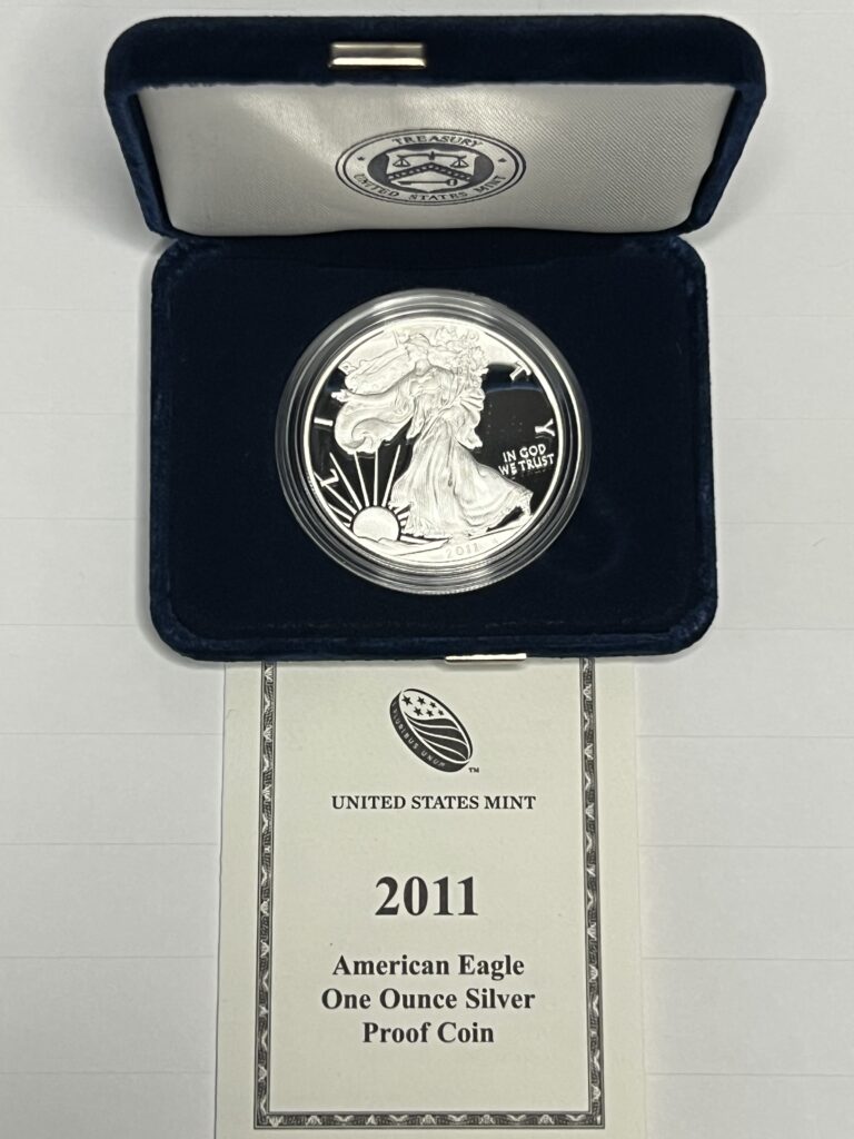 2011 Proof American Silver Eagle – U.S. Mint Blue Box